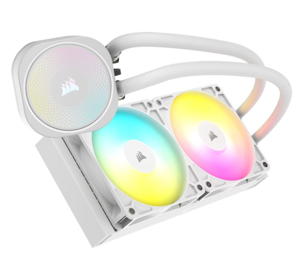 CORSAIR NAUTILUS 240 RS ARGB White 2x120mm - 1286825 - zdjęcie 2
